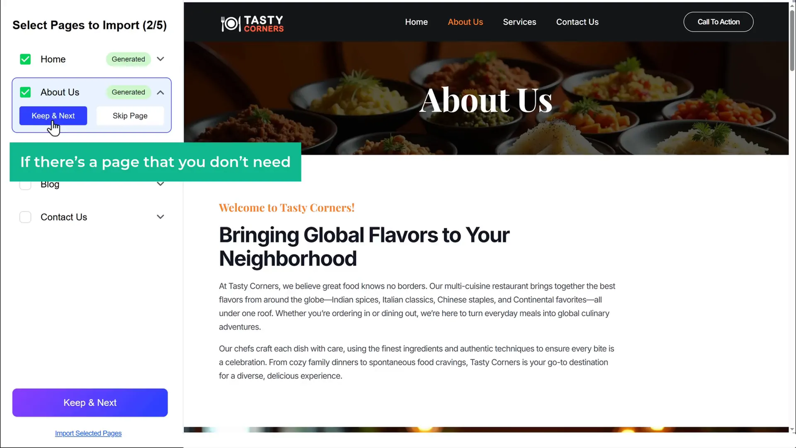 Generating additional website pages with GravityWrite
