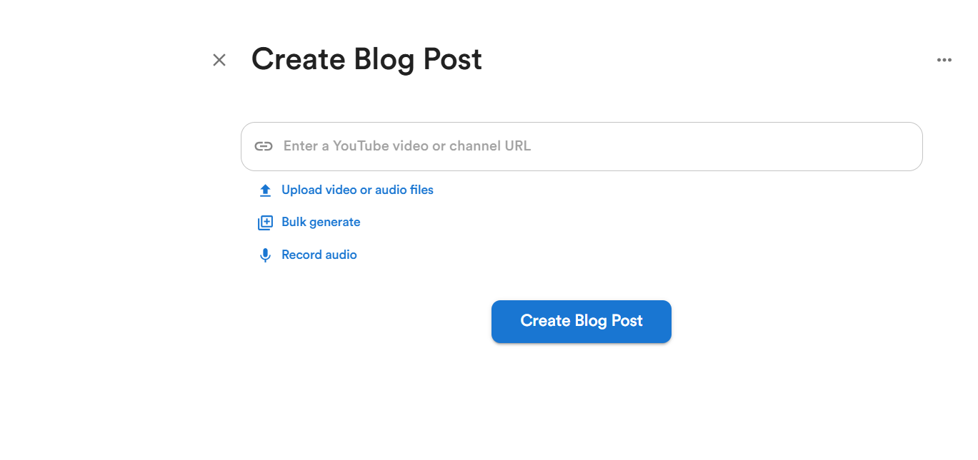 Convert Any Video to a Blog in 1 Minute