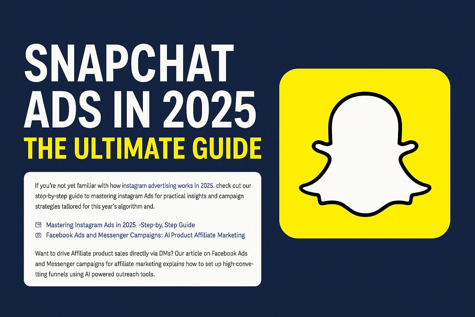 Snapchat Ads Tutorial 2025