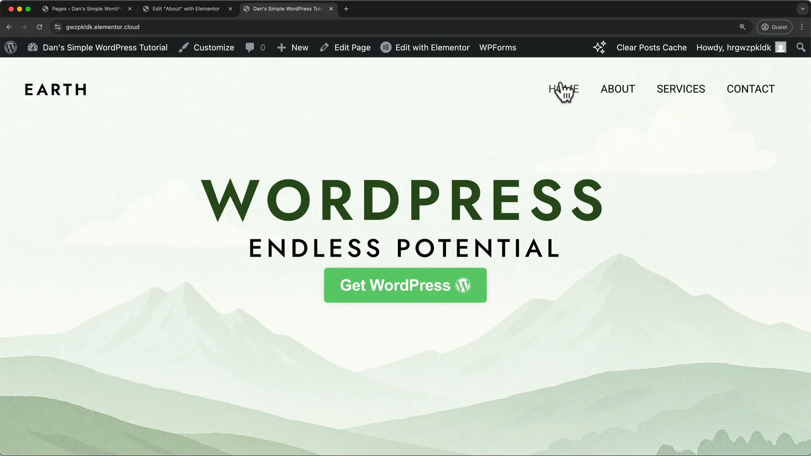 Elementor responsive editing mode for mobile and tablet