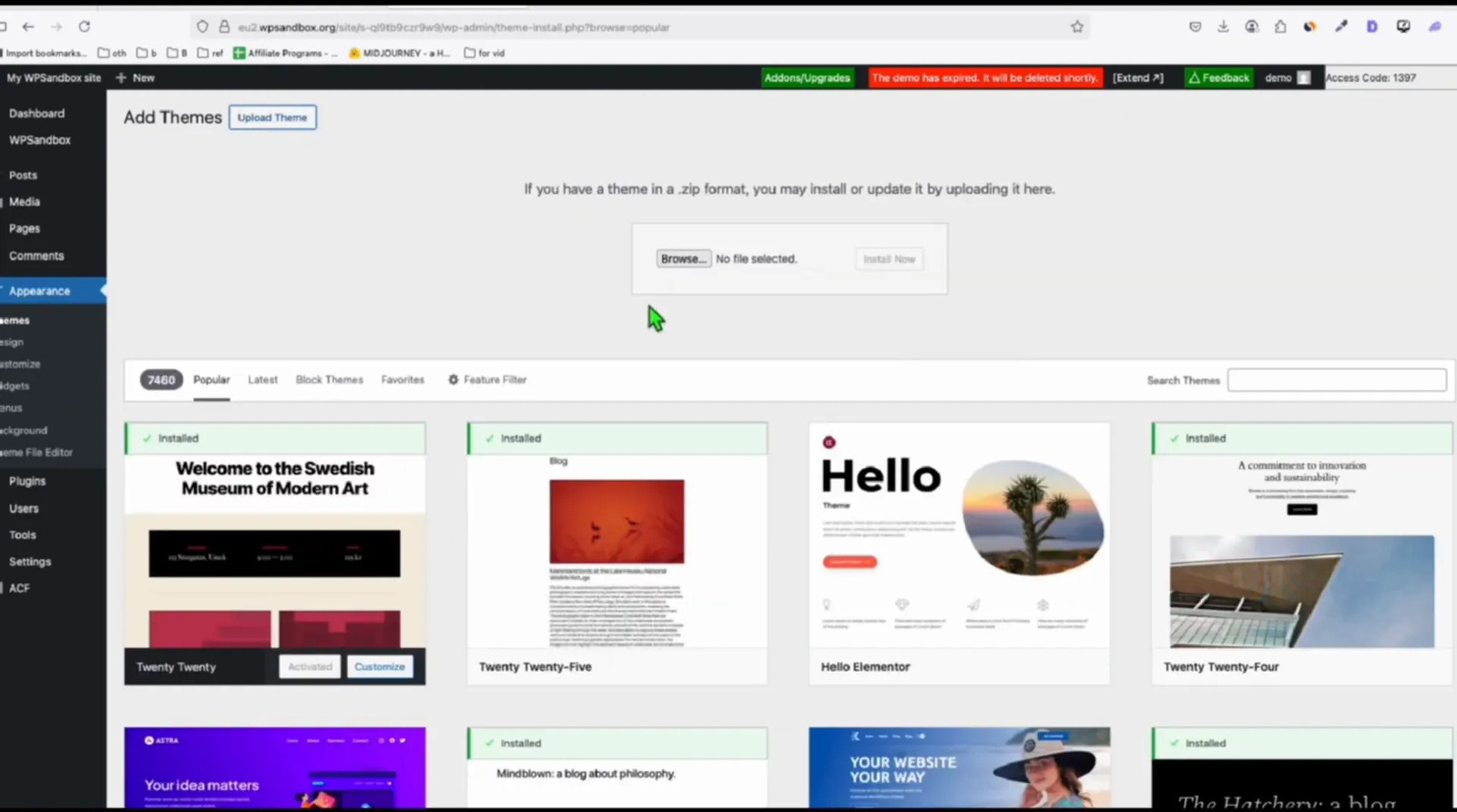 Uploading and activating custom directory theme on live WordPress site