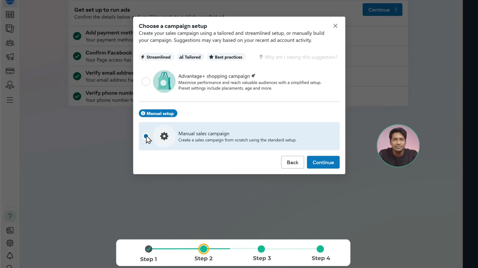Naming and creating Instagram ad campaign