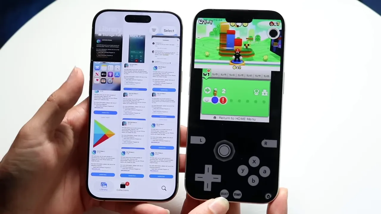 Phone playing video — more playback time on the iPhone 17