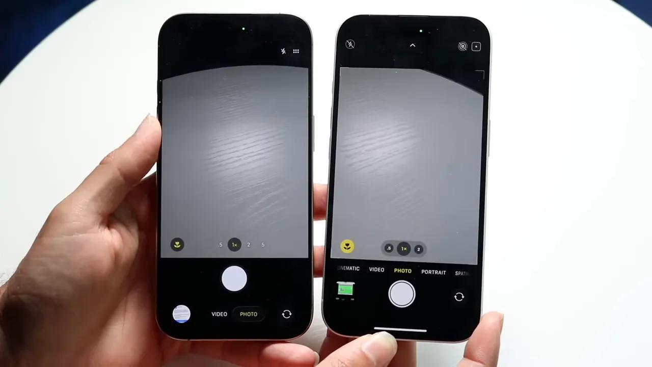 Front camera demonstrating Center Stage capability in landscape